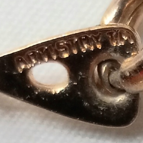 Vtg Goldtone and silver Artistry Bar Chain Necklace - Picture 5 of 5